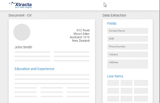 Xtracta Engine Learning Screen