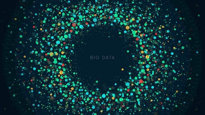 Big data in banking concept visualisation
