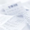 Expense management process – a pile of receipts