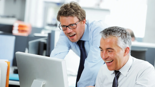 Office workers excited by AI-powered invoicing